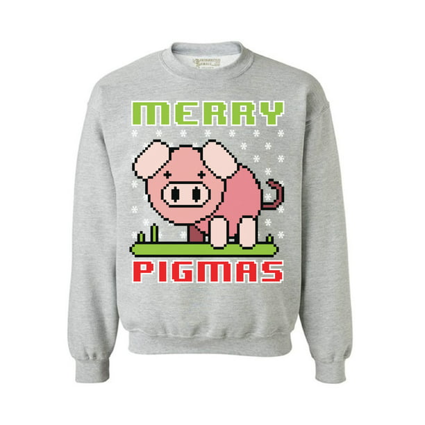 Pig Ugly Christmas Shirt Funny Holiday Zip Hooded Sweatshirt 